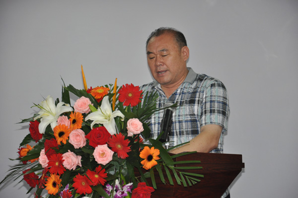 合肥市燃氣辦晉傳銀主任發(fā)表講話，齊達康加氣站技術(shù)交流